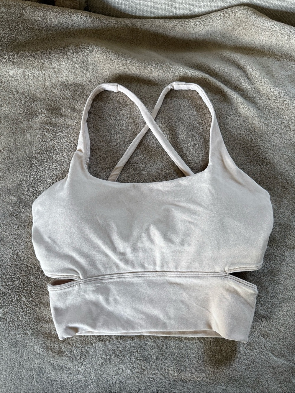 Stori Cross-Back Light Cream Seamless Bralette